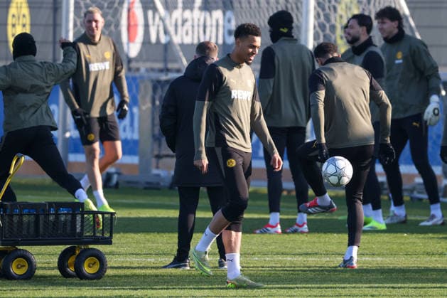 Dortmund, Germany 19 January 2026 Champions League 2025 2026 Borussia Dortmund final training In the picture Felix Nmecha BVB at the final training in Dortmund before the UCL match against Tottenham Hotspur in London Training ground Hohenbuschei North Rhine-Westphalia Copyright: xFotostandx xFantinix