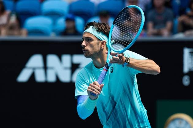 Lorenzo Musetti of Italy Australian Open tennis tournament, Day Three, Melbourne Park, Australia - 20 Jan 2026Melbourne Melbourne Park Victoria (VIC) Australia  Copyright: xRachelxBach Shutterstockx 16303004i