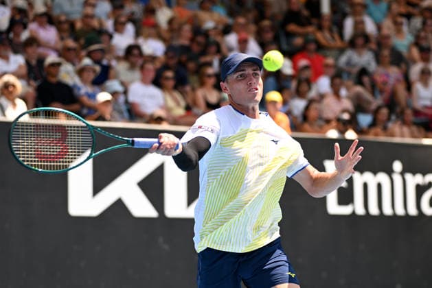 TENNIS AUSTRALIAN OPEN, Christopher O™Connell of Australia during the Men™s 1st round match against Nishesh Basavareddy of USA on day 3 of the 2026 Australian Open tennis tournament at Melbourne Park in Melbourne, Tuesday, January 20, 2026. ( NO ARCHIVING MELBOURNE VICTORIA AUSTRALIA  Copyright: xJAMESxROSSx 20260120111904692575