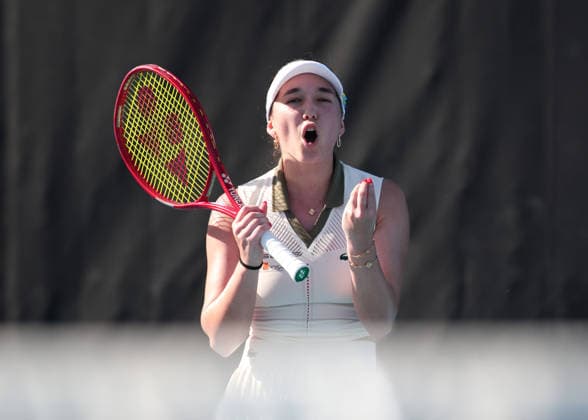 Eva Lys GER reacts annoyed,anger,disappointed,disappointment,emotion, Australian Open 2026, Melbourne Park, Melbourne, Victoria, Australia Copyright: xJuergenxHasenkopfx