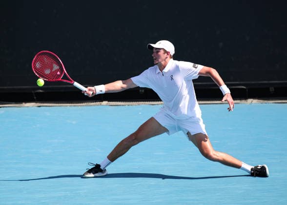 Joao Fonseca BRA , Australian Open 2026, Melbourne Park, Melbourne, Victoria, Australia Copyright: xJuergenxHasenkopfx