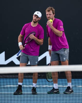 Kevin Krawietz, Tim Puetz, Mens Doubles, Men s Doubles Australian Open 2026, Melbourne Park, Melbourne, Victoria, Australia Copyright: xJuergenxHasenkopfx