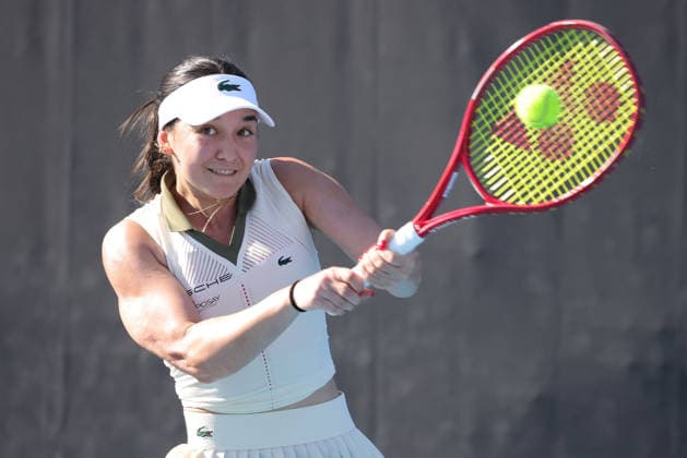 Eva Lys, GER, during first round of 2026 Australian Open in Melbourne, 20 01 2026