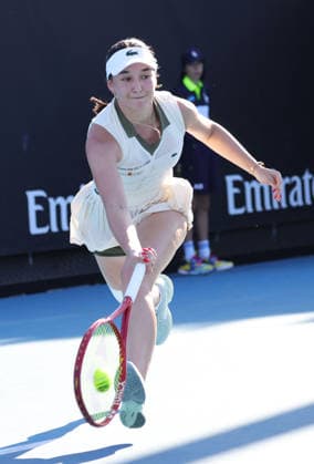 Eva Lys, GER, during first round of 2026 Australian Open in Melbourne, 20 01 2026