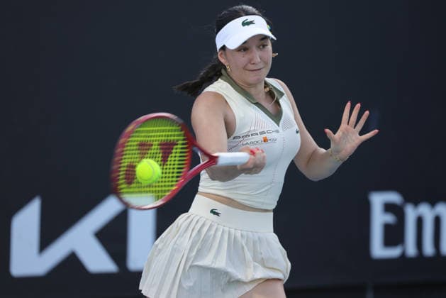 Eva Lys, GER, during first round of 2026 Australian Open in Melbourne, 20 01 2026