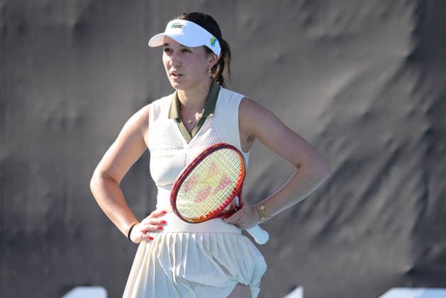Eva Lys, GER, disappointed during first round of 2026 Australian Open in Melbourne, 20 01 2026