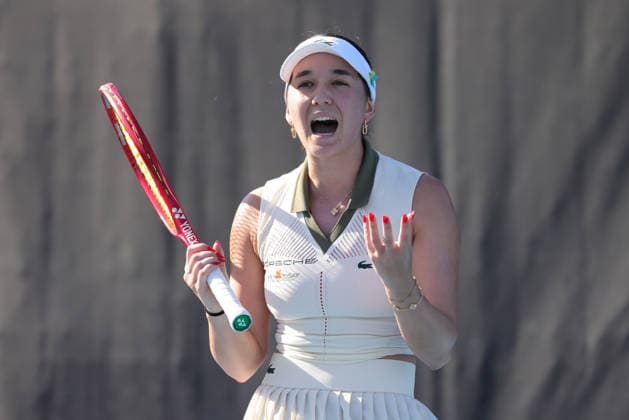 Eva Lys, GER, during first round of 2026 Australian Open in Melbourne, 20 01 2026