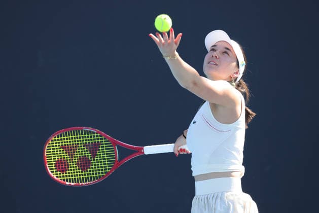 Eva Lys, GER, during first round of 2026 Australian Open in Melbourne, 20 01 2026