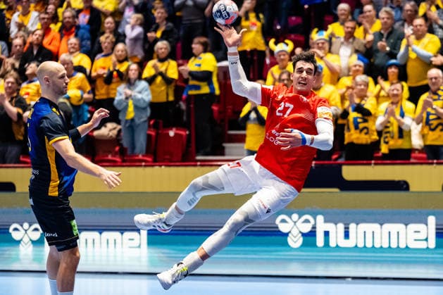 Georgia v Sweden, EHF EURO 2026, Malmo, Sweden Malmo, Sweden - 2026, January 19 : Axel Mansson (27) of Georgia seen during the EHF Euro 2026 match between Georgia v Sweden at Malmo Arena, Malmo Sweden, Malmö  Copyright: xGonzalesxPhoto TobiasxJorgensenx