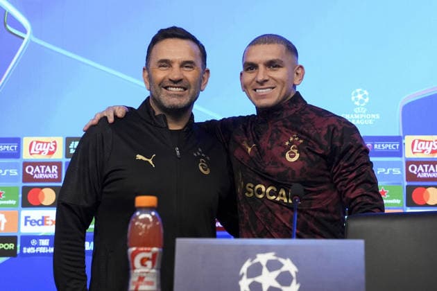 Football, CL, Galatasaray Istanbul, Press conference