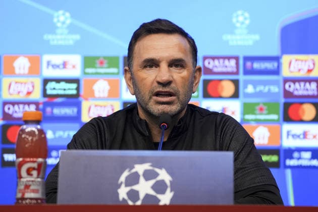 Ahead of Galatasaray v Atletico Madrid match ISTANBUL, TURKIYE - JANUARY 20: Head coach Okan Buruk and Lucas Torreira (not seen) of Galatasaray attend a press conference, PK, Pressekonferenz in Kemerburgaz Metin Oktay Facilities, Istanbul on January 20, 2026, ahead of UEFA Champions League week 7 match between Galatasaray and Atletico Madrid. Arife Karakum Anadolu Istanbul Turkey. Editorial use only. Please get in touch for any other usage.  Copyright: x2026xAnadoluxArifexKarakumx