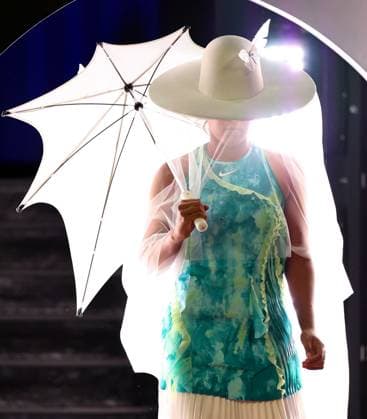 Naomi Osaka walks onto court ahead of her first round match Australian Open tennis tournament, Day Three, Melbourne Park, Australia - 20 Jan 2026Melbourne Melbourne Park Victoria (VIC) Australia  Copyright: xEllaxLing Shutterstockx 16303003ig