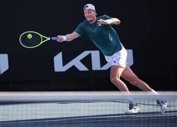 Jan Lennard Struff GER , Australian Open 2026, Melbourne Park, Melbourne, Victoria, Australia Copyright: xJuergenxHasenkopfx