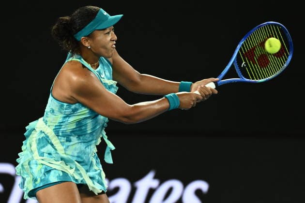 TENNIS AUSTRALIAN OPEN, Naomi Osaka of Japan in action during the Women™s 1st round match against Antonia Ruzic of Croatia on day 3 of the 2026 Australian Open tennis tournament at Melbourne Park in Melbourne, Tuesday, January 20, 2026. ( NO ARCHIVING MELBOURNE VICTORIA AUSTRALIA  Copyright: xJOELxCARRETTx 20260120134698991554