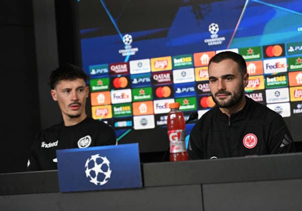 Football, CL, Eintracht Frankfurt, Press conference