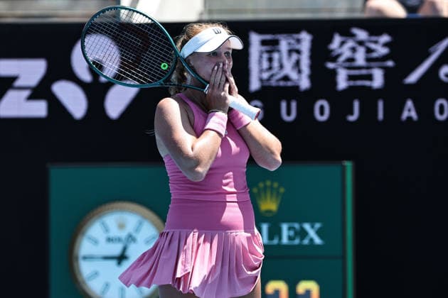 Taylah Preston, AUS, after first round of 2026 Australian Open in Melbourne, 20 01 2026