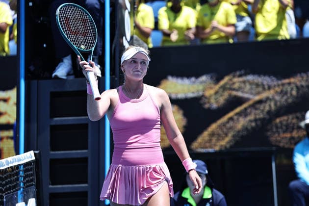 Taylah Preston, AUS, after first round of 2026 Australian Open in Melbourne, 20 01 2026