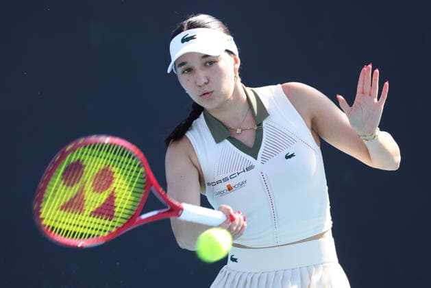 Eva Lys, GER, during first round of 2026 Australian Open in Melbourne, 20 01 2026