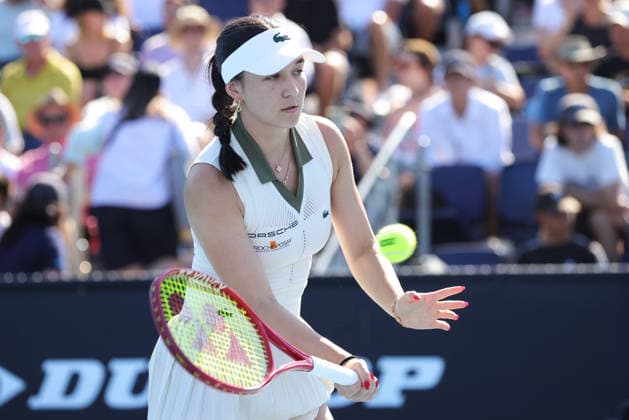 Eva Lys, GER, during first round of 2026 Australian Open in Melbourne, 20 01 2026
