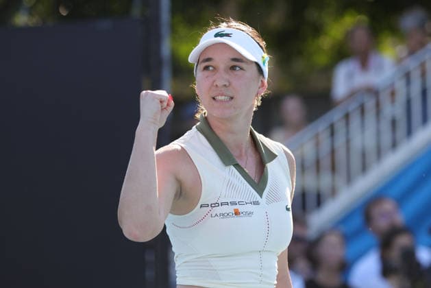Eva Lys, GER, during first round of 2026 Australian Open in Melbourne, 20 01 2026