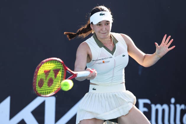 Eva Lys, GER, during first round of 2026 Australian Open in Melbourne, 20 01 2026