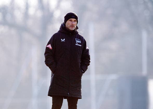 Soccer, Men, Season 2025 26, 2 Bundesliga, Hertha BSC, Training, Coach Stefan Leitl Hertha BSC , 20 01 2026, Copyright: xSebastianxRäppold MatthiasxKochx