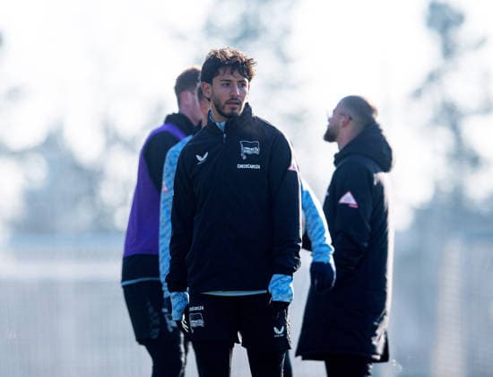Soccer, Men, Season 2025 26, 2 Bundesliga, Hertha BSC, Training, Kevin Sessa Hertha BSC , 20 01 2026, Copyright: xSebastianxRäppold MatthiasxKochx