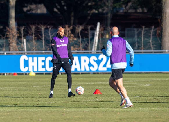 Soccer, Men, Season 2025 26, 2 Bundesliga, Hertha BSC, Training, f l John Anthony Brooks Hertha BSC , Toni Leistner Hertha BSC , 20 01 2026, Copyright: xSebastianxRäppold MatthiasxKochx