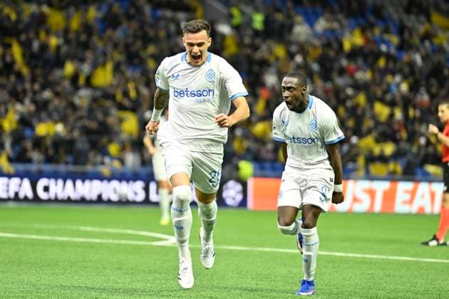 Kairat Almaty v Club Brugge - UEFA Champions League ALMATY, KAZACHSTAN - JANUARY 20 : Stankovic Aleksandar midfielder of Club Brugge celebrates scoring a goal during the UEFA Champions League 2025 26 League Phase MD7 match between Kairat Almaty and Club Brugge on January 20, 2026 in Almaty, Kazachstan, 20 01 2026 Almaty Kazachstan  Copyright: xJanxDexMeuleneirx