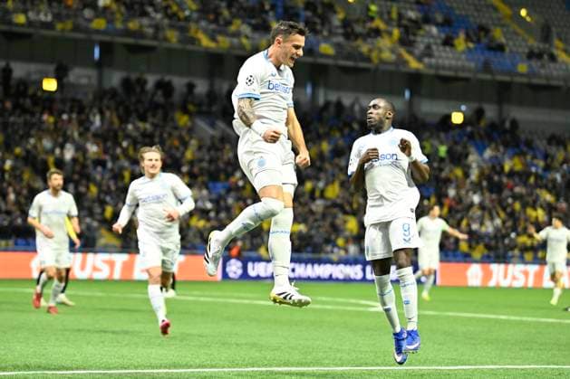 Kairat Almaty v Club Brugge - UEFA Champions League ALMATY, KAZACHSTAN - JANUARY 20 : Stankovic Aleksandar midfielder of Club Brugge celebrates scoring a goal during the UEFA Champions League 2025 26 League Phase MD7 match between Kairat Almaty and Club Brugge on January 20, 2026 in Almaty, Kazachstan, 20 01 2026 Almaty Kazachstan  Copyright: xJanxDexMeuleneirx