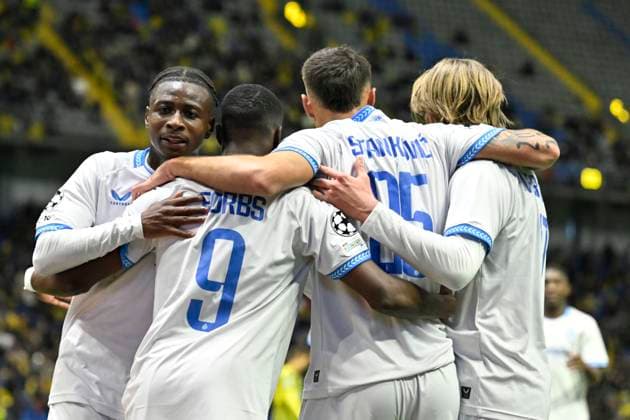 Kairat Almaty v Club Brugge - UEFA Champions League ALMATY, KAZACHSTAN - JANUARY 20 : Stankovic Aleksandar midfielder of Club Brugge celebrates scoring a goal during the UEFA Champions League 2025 26 League Phase MD7 match between Kairat Almaty and Club Brugge on January 20, 2026 in Almaty, Kazachstan, 20 01 2026 Almaty Kazachstan  Copyright: xJanxDexMeuleneirx