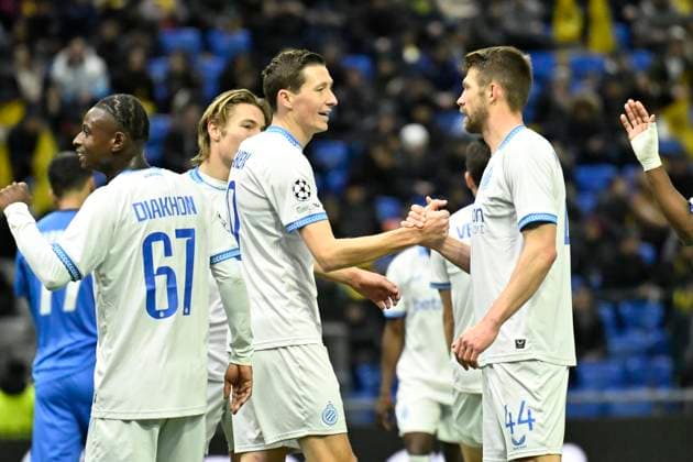 Kairat Almaty v Club Brugge - UEFA Champions League ASTANA, KAZACHSTAN - JANUARY 20 : Vanaken Hans midfielder of Club Brugge celebrates scoring the second goal during the UEFA Champions League 2025 26 League Phase MD7 match between Kairat Almaty and Club Brugge on January 20, 2026 in Astana, Kazachstan, 20 01 2026 Astana Kazachstan  Copyright: xJanxDexMeuleneirx