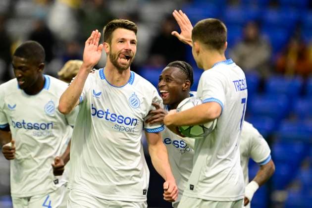 Kairat Almaty v Club Brugge - UEFA Champions League ASTANA, KAZACHSTAN - JANUARY 20 : Mechele Brandon defender of Club Brugge celebrates scoring a goal during the UEFA Champions League 2025 26 League Phase MD7 match between Kairat Almaty and Club Brugge on January 20, 2026 in Astana, Kazachstan, 20 01 2026 Astana Kazachstan  Copyright: xJanxDexMeuleneirx