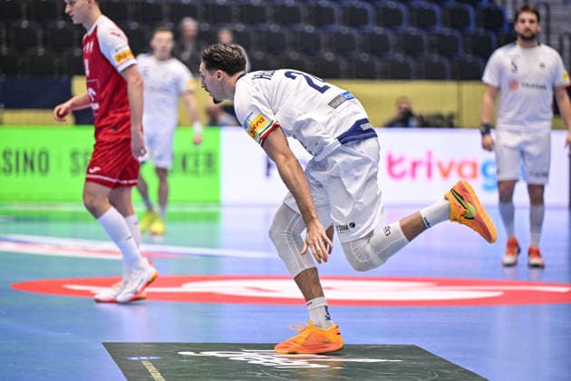 ALTRO - Pallamano - Men s EHF Euro 2026 - Poland vs Italy Mikael Helmersson of Italy during Men s EHF Euro 2026 - Poland vs Italy, Handball match in Kristianstad, Sweden, January 20 2026 Kristianstad Sweden  Copyright: xIPAxSport ABACAx