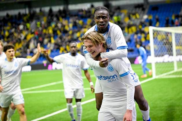 Kairat Almaty v Club Brugge - UEFA Champions League ASTANA, KAZACHSTAN - JANUARY 20 : Vermant Romeo forward of Club Brugge celebrates after scoring with Diakhon Mamadou forward of Club Brugge during the UEFA Champions League 2025 26 League Phase MD7 match between Kairat Almaty and Club Brugge on January 20, 2026 in Astana, Kazachstan, 20 01 2026 Astana Kazachstan  Copyright: xJanxDexMeuleneirx
