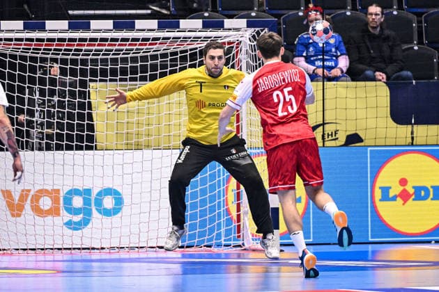 ALTRO - Pallamano - Men s EHF Euro 2026 - Poland vs Italy Domenico Mimmo Ebner of Italy during Men s EHF Euro 2026 - Poland vs Italy, Handball match in Kristianstad, Sweden, January 20 2026 Kristianstad Sweden  Copyright: xIPAxSport ABACAx