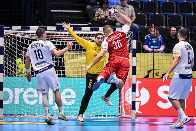 ALTRO - Pallamano - Men s EHF Euro 2026 - Poland vs Italy Dawid Dawydzik of Poland during Men s EHF Euro 2026 - Poland vs Italy, Handball match in Kristianstad, Sweden, January 20 2026 Kristianstad Sweden  Copyright: xIPAxSport ABACAx