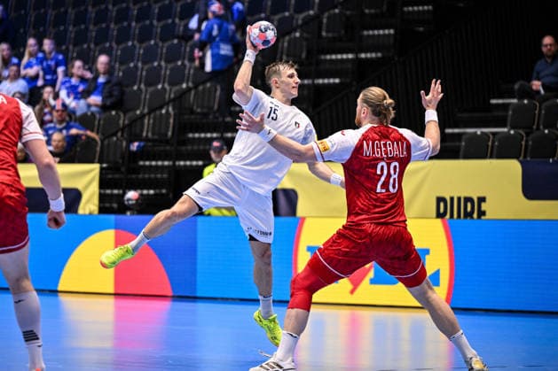 Simone Mengon of Italy during Men s EHF Euro 2026 - Poland vs Italy, Handball match in Kristianstad, Sweden, January 20 2026  Copyright: xLuigixCanu IPAxSportx xipa-agency.netx xx IPA_70334094 IPA_Agency_IPA70334094