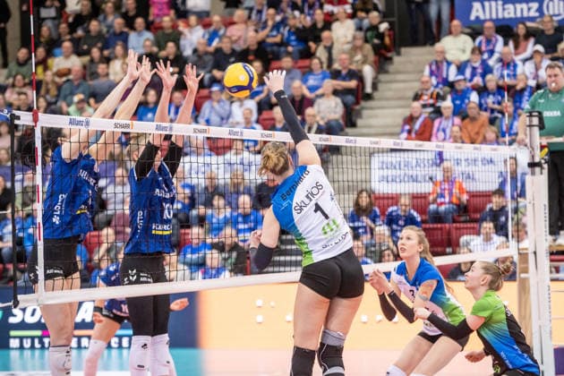 Volleyball, Women, VBL, Allianz MTV Stuttgart - Skurios Volleys Borken