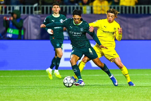 Football, Champions League 2025 2026 Bodo Glimt Manchester City Bodo 20260120 The Champions League football match between Bodo Glimt and Manchester City at Aspmyra Stadium Photo Mats Torbergsen NTB Bodo Norway EDITORIAL USE ONLY RESTRICTED USE FOR BETTING COMPANIES  Copyright: xMatsxTorbergsenx xNTBx