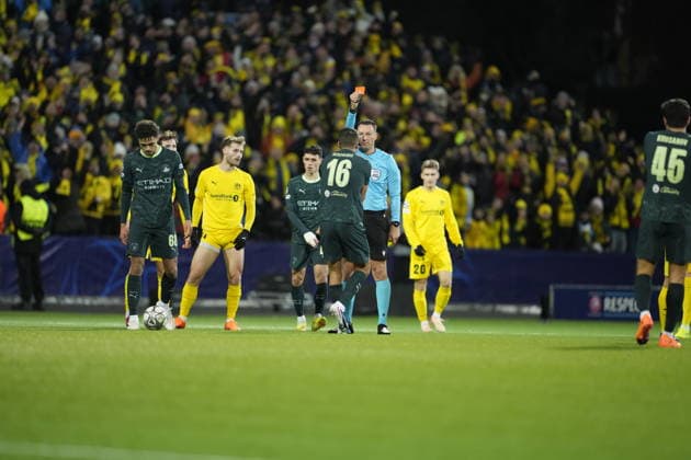 Football, Champions League 2025 2026 Bodo Glimt Manchester City Bodo 20260120 The Champions League football match between Bodo Glimt and Manchester City at Aspmyra Stadium Photo Fredrik Varfjell NTB Bodo Norway EDITORIAL USE ONLY RESTRICTED USE FOR BETTING COMPANIES  Copyright: xFredrikxVarfjellx xNTBx