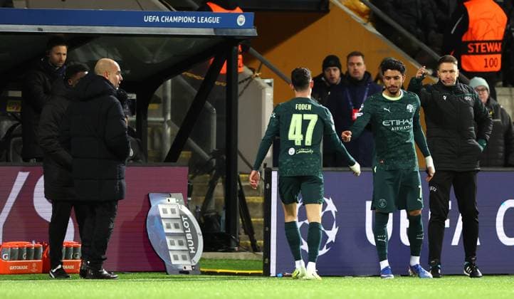 Phil Foden of Manchester City is substututed and heads straight down the tunnel Bodo Glimt v Manchester City, UEFA Champions League, Group Stage, Football, Aspmyra Stadion, Bodo, Norway - 20 Jan 2026Bodo Aspmyra Stadion Norway EDITORIAL USE ONLY No use with unauthorised audio, video, data, fixture lists, club league logos or live services. Online in-match use limited to 120 images, no video emulation. No use in betting, games or single club league player publications. Copyright: xKieranxMcManus Shutterstockx 16348328bf