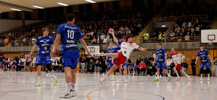 20 01 2026, Germany, Asperg, Handball TVB Stuttgart vs HBW Balingen Weilstetten, Bennet Strobel HBW , Overview, Hall overview