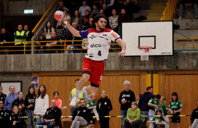 20 01 2026, Germany, Asperg, Handball TVB Stuttgart vs HBW Balingen Weilstetten, Tim Ruggiero Matthes HBW