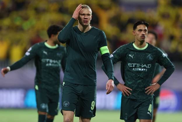 Erling Haaland of Manchester City at full time Bodo Glimt v Manchester City, UEFA Champions League, Group Stage, Football, Aspmyra Stadion, Bodo, Norway - 20 Jan 2026Bodo Aspmyra Stadion Norway EDITORIAL USE ONLY No use with unauthorised audio, video, data, fixture lists, club league logos or live services. Online in-match use limited to 120 images, no video emulation. No use in betting, games or single club league player publications. Copyright: xKieranxMcManus Shutterstockx 16348328br