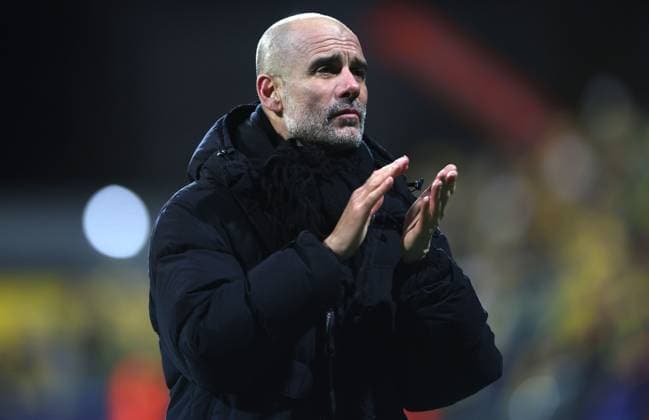 Manchester City manager Pep Guardiola at full time Bodo Glimt v Manchester City, UEFA Champions League, Group Stage, Football, Aspmyra Stadion, Bodo, Norway - 20 Jan 2026Bodo Aspmyra Stadion Norway EDITORIAL USE ONLY No use with unauthorised audio, video, data, fixture lists, club league logos or live services. Online in-match use limited to 120 images, no video emulation. No use in betting, games or single club league player publications. Copyright: xKieranxMcManus Shutterstockx 16348328bp