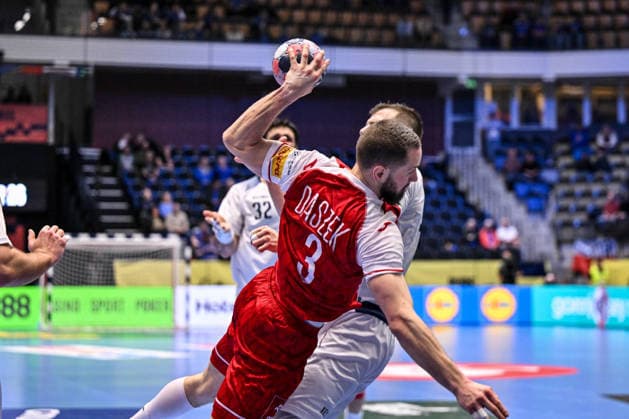 Michal Daszek of Poland during Men s EHF Euro 2026 - Poland vs Italy, Handball match in Kristianstad, Sweden, January 20 2026  Copyright: xLuigixCanu IPAxSportx xipa-agency.netx xx IPA_70337992 IPA_Agency_IPA70337992