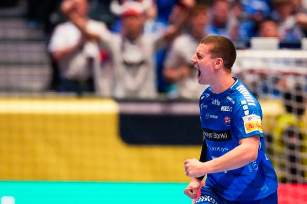 Men s European Handball Championship, Slovenia Faroe Islands Baerum 20260120 The European Championship match in men s handball between Slovenia and the Faroe Islands in Unity Arena in Fornebu Photo Erik Flaaris Johansen NTB Baerum Norway EDITORIAL USE ONLY RESTRICTED USE FOR BETTING COMPANIES  Copyright: xErikxFlaarisxJohansenx xNTBx