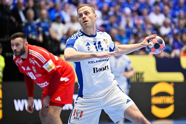 Iceland s Omar Ingi Magnusson in action during the 2026 EHF European Men s Handball Championship the EHF Euro 2026 match between Hungary and Iceland at Kristianstad Arena, in Kristianstad, Sweden, on January 20, 2026 KRISTIANSTAD SWEDEN x50090x  Copyright: xJohanxNilsson TTx EHF EURO 2026 HUNGARY-ICELAND