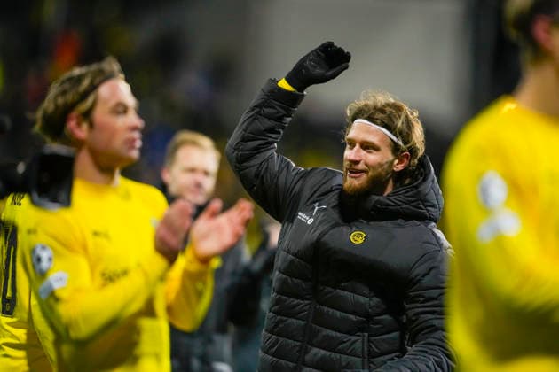 Football, Champions League 2025 2026 Bodo Glimt Manchester City Bodo 20260120 Bodo Glimts Kasper Hogh after the victory in the Champions League football match between Bodo Glimt and Manchester City at Aspmyra Stadium Photo Fredrik Varfjell NTB Bodo Norway EDITORIAL USE ONLY RESTRICTED USE FOR BETTING COMPANIES  Copyright: xFredrikxVarfjellx xNTBx